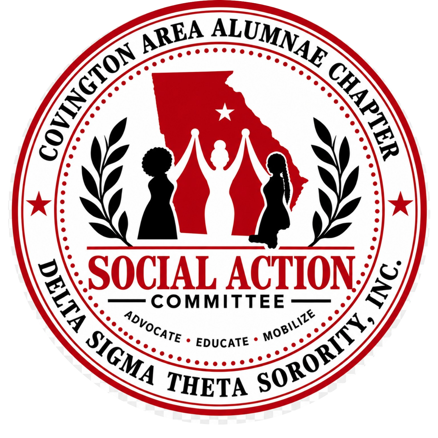 Covington Area Alumnae Chapter Social Action Committee logo
